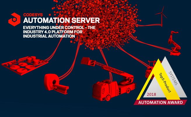 CODESYS 工業(yè)云產(chǎn)品獲得2018德國自動化獎提名，紐倫堡SPS展會上將最終揭曉獎項
